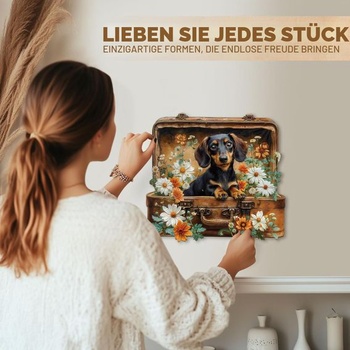 Drevené puzzle KAAYEE pre dospelých, Psie dobrodružstvo drevené puzzle pre dospelých
