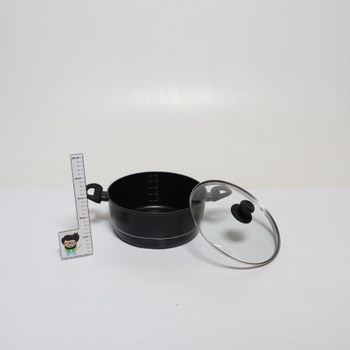 Hliníkový kastrol FLORINA (5,1 l) I Průměr 26 cm I Hrnec DELUXE se skleněnou poklicí I Rendlík s