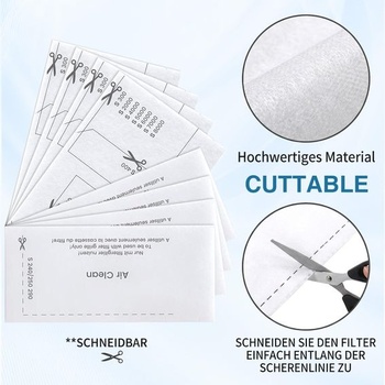 Filtre do vysávača, 40 kusov, rezné na mieru, kompatibilné s vysávačmi Miele Classic C1 Complete C1 C2