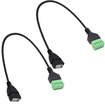 Kabel USB 2.0 A se šroubovací svorkovnicí, nepájivý adaptér…