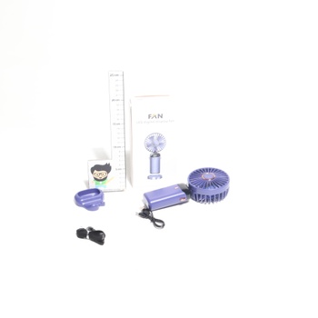 Ručný ventilátor Rafada, prenosný mini ventilátor, dobíjací, malý vreckový ventilátor s 5