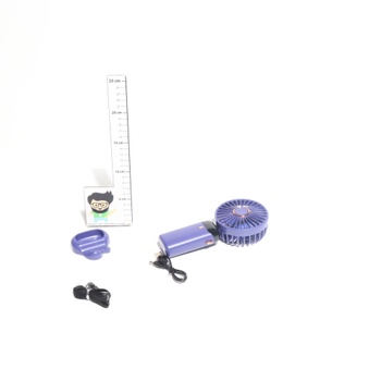 Ručný ventilátor Rafada, prenosný mini ventilátor, dobíjací, malý vreckový ventilátor s 5