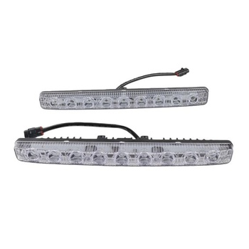 Denné svietenie, auto, denné svietenie pre autá, svetlomety / svetlomety, 2 kusy, biela, 9 LED diód,