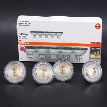 Osram LED Pätica MR16 MR16 LED Bodové Sklo Nie je relevantné 5 W 345 lm 2700 K Stmievateľné Trieda
