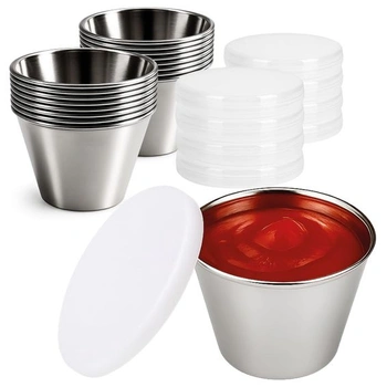 Com-four® 16x Misky na omáčku s viečkami, Malé misky Ø 6 cm…