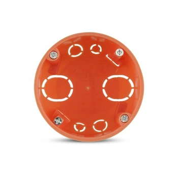 Krabice REV do duté stěny, 10 kusů, Ø68 mm, hloubka 45 mm, šrouby, oranžová, hloubka 45 mm, 10 kusů