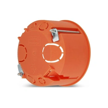 Krabice REV do duté stěny, 10 kusů, Ø68 mm, hloubka 45 mm, šrouby, oranžová, hloubka 45 mm, 10 kusů