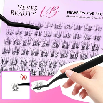 VEYESBEAUTY Wimpern Extensions klaster Lash Extension Aliva 8-16 mm