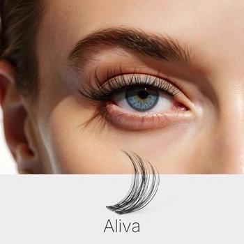 VEYESBEAUTY Wimpern Extensions cluster Lash Extension Aliva 8-16 mm