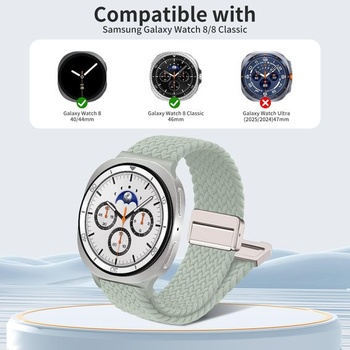 Pletený náramok Chinbersky kompatibilný s Galaxy Watch 8 Band 40mm 44mm/8 Classic 46mm pre ženy a