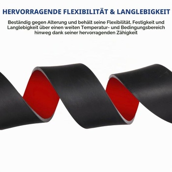 Samolepiace gumové pásky, neoprénová gumová rohož, gumová doska, (25 mm (Š) x 1,5 mm (H) x 6 m (D))