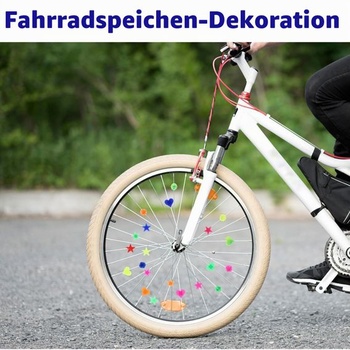 210 kusov farebných korálikov na drôtiky bicyklov, príslušenstvo na bicykle, detské klipsy na