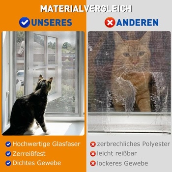 HOFUDON Vylepšená sieť proti hmyzu na meter 120x250 cm, sklolaminátová mucha 120 x 250 cm šedá