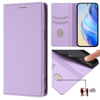 Kožené pouzdro se vzorem liči pro Honor 600 Pro/Honor 600, ochranné pouzdro ve stylu peněženky s