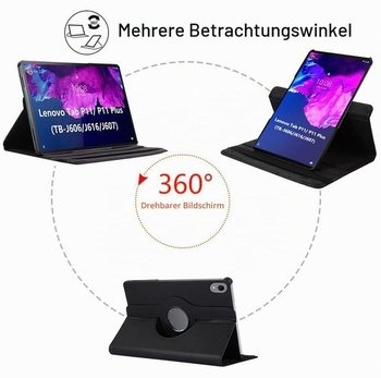 Ochranné púzdro pre Lenovo Tab P11 Plus TB-J616 / P11 TB-J606 11 palcov, PU koža s otočným
