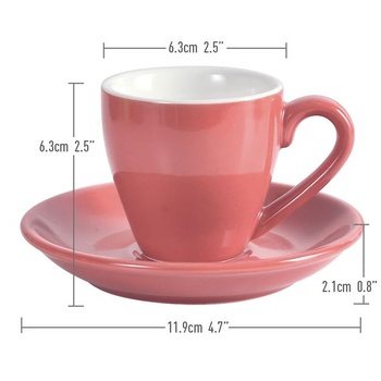 Porcelánový šálek na espresso ionEgg s podšálkem a mini lžičkami z nerezové oceli, sklenička na
