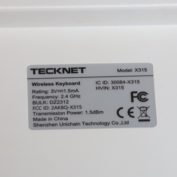 Bezdrôtová klávesnica Tecknet X315