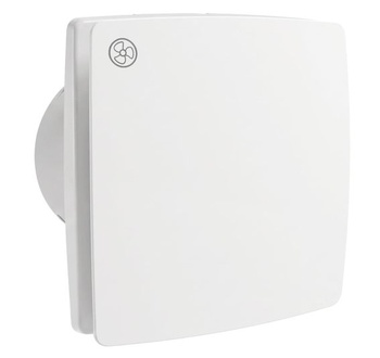 100mm tichý kúpeľňový ventilátor 130m³/h do kúpeľne, garáže, WC – biely L01 Basic