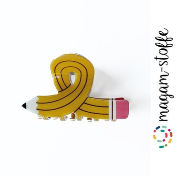 Sponky do vlasů s tužkou, 1 ks protiskluzových sponek do vlasů, Sponky do vlasů s tužkou, Vtipné