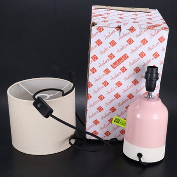 Stolová lampa Pauleen keramická béžová biela