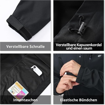 Pánská softshellová bunda Huayuzh S černá