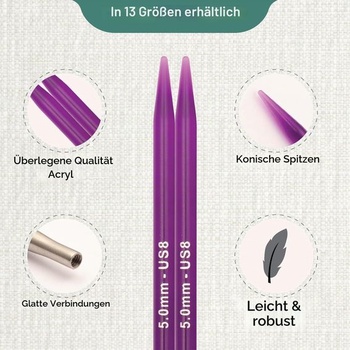 Vymeniteľné kruhové ihlice KnitPro Trendz 5