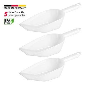 Odmerky Westmark na pečenie/váženie/plnenie, 3 kusy, objem náplne: 800 ml každá, plast, Halvar, biela,