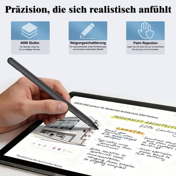 Stylus pre Microsoft Surface, 4096 úrovní tlaku, odmietnutie náklonu a dlane, magnetický, rýchle