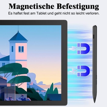 Stylus pre Microsoft Surface, 4096 úrovní tlaku, odmietnutie náklonu a dlane, magnetický, rýchle