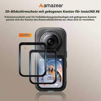 Ochranná fólia AMAZEAR X6 pre Insta360 a príslušenstvo X6 – balenie 2 ks z tvrdeného skla