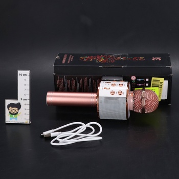 Mikrofon pro děti, Bluetooth karaoke mikrofon dárky pro děti hračky dívky, přenosný dětský mikrofon