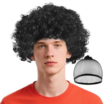 Pánska afro parochňa, kučeravé vlasy, parochňa disco klaun,…