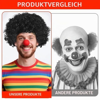 Pánska afro parochňa, kučeravé vlasy, parochňa disco klaun, čierna
