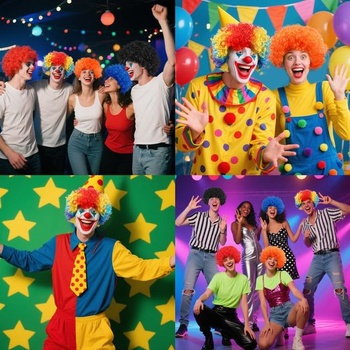 Pánska afro parochňa, kučeravé vlasy, parochňa disco klaun, čierna