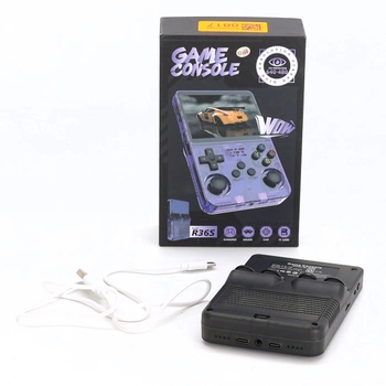 R36S Retro kapesní herní konzole, retro konzole s 3,5palcovou IPS obrazovkou, 128 GB, více než 40