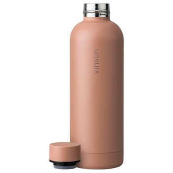 Termoska Vinsun 500ml telová - nepriepustná, vhodná pre sýtené nápoje - nerezová oceľ, dvojstenná