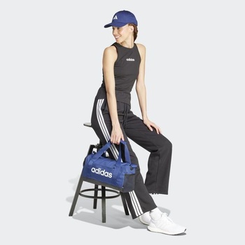 Dámske bavlnené tielko adidas Essentials Linear Slim L, čierne / biele