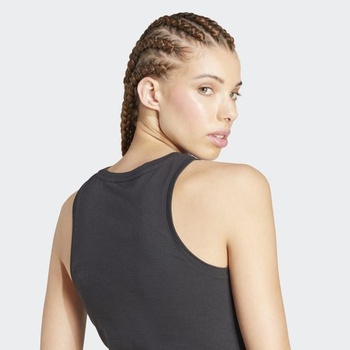 Dámske bavlnené tielko adidas Essentials Linear Slim L, čierne / biele
