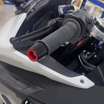 MFGZD 16-22mm univerzálne červené CNC rukoväte riadidiel motocykla a koncovky riadidiel červené 16-22mm