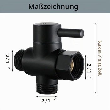 Trojcestný přepínací ventil sprchy, adaptér G1/2