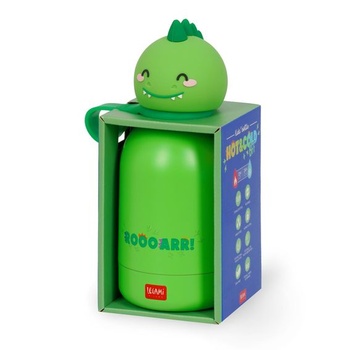 LEGAMI - Dětská láhev na vodu Hot&Cold BFF, design dinosaura, dvouvrstvá nerezová ocel 18/8 s