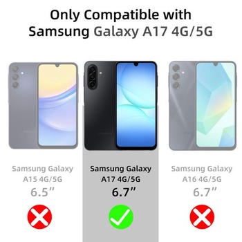 Púzdro X-level pre Samsung Galaxy A17 5G/4G, tenké mäkké púzdro, čierne A17 čierne