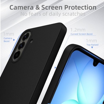 Púzdro X-level pre Samsung Galaxy A17 5G/4G, tenké mäkké púzdro, čierne A17 čierne