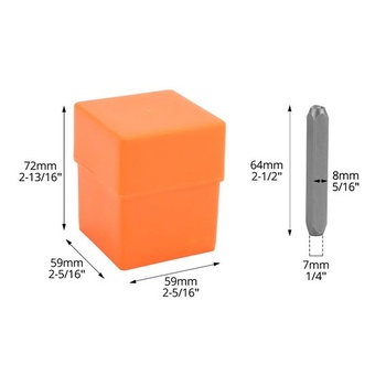 Sada děrovačů na čísla a písmena QWORK® s 36 díly, 6mm děrovače na písmena A-Z, číslice 0-9,