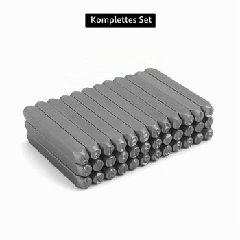 Sada děrovačů na čísla a písmena QWORK® s 36 díly, 6mm děrovače na písmena A-Z, číslice 0-9,
