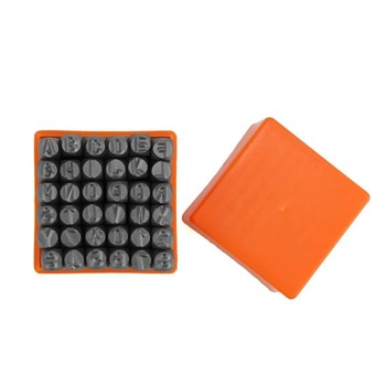 Sada děrovačů na čísla a písmena QWORK® s 36 díly, 6mm děrovače na písmena A-Z, číslice 0-9,