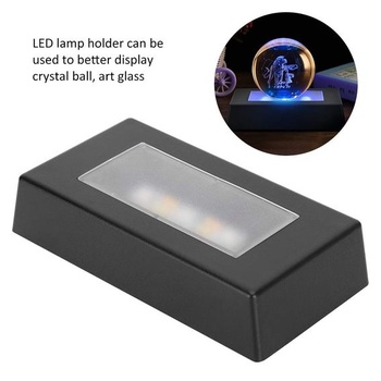 LED světelný podstavec Tbest se sedmi režimy změny barvy a USB provozem pro křišťálové sošky,