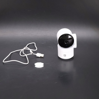 Garza vnútorná WiFi sledovacia kamera 360 ° AI 2,4 GHz, HD 1080p, nočné videnie, detekcia pohybu a