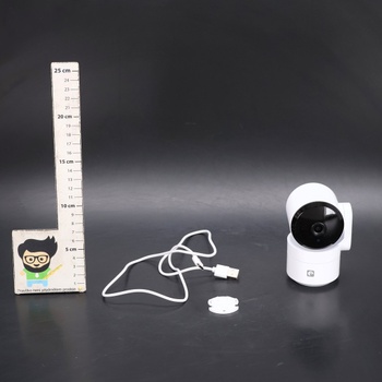 Garza vnútorná WiFi sledovacia kamera 360 ° AI 2,4 GHz, HD 1080p, nočné videnie, detekcia pohybu a