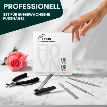 FVION 5dielna sada na pedikúru, profesionálne klieštiky na nechty na nohách, podiatrické nástroje,